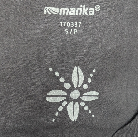 Marika Activewear T-shirt Gray V-neck Women's Small - Picture 3 of 3